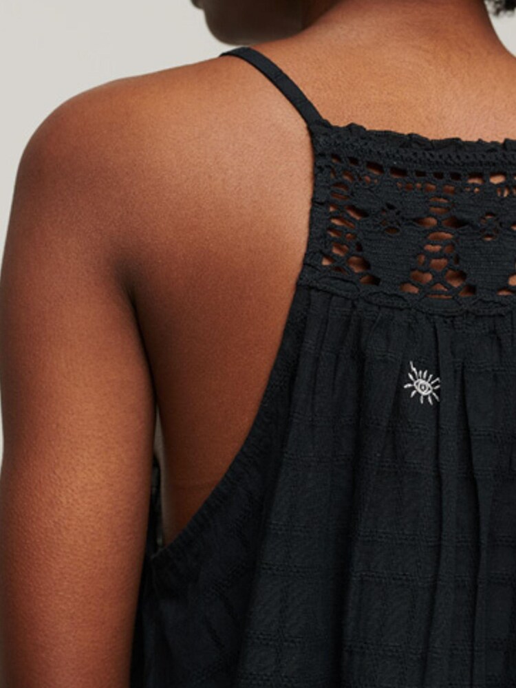Superdry Eclipse Navy Vintage Halter Cami Top - Image 5 of 6