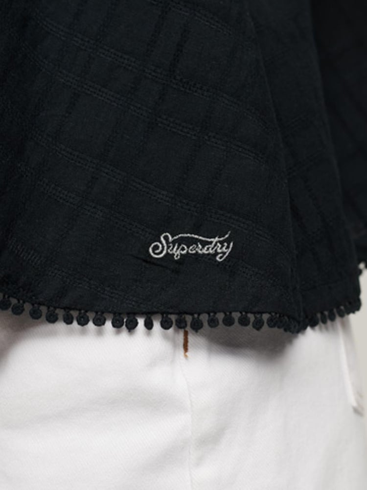 Темно-синий Eclipse - топ на бретелях с халтером Superdry Vintage - Изображение 6 из 6