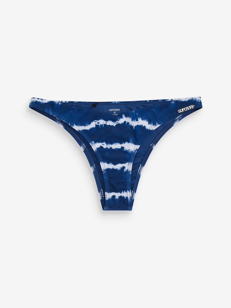 Superdry Tie Dye Navy Code Bikini Bottoms - Image 6 of 6