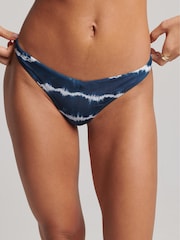 Superdry Tie Dye Navy Code Bikini Top - Image 3 of 6