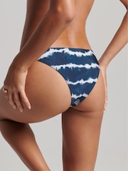 Superdry Tie Dye Navy Code Bikini Top - Image 4 of 6