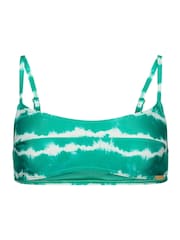 Superdry Tie Dye Green Code Bikini Top - Image 2 of 2