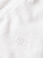 Blanco óptico - Superdry Studios camiseta bordada con cuello en V - Imagen 5 de 5