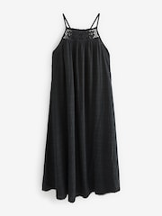 Superdry Eclipse Navy Vintage Long Halter Cami Dress - Image 7 of 7