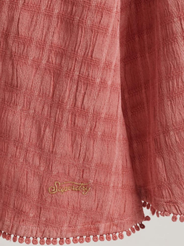 Superdry Desert Sand Pink Vintage Long Halter Cami Dress - Image 7 of 7