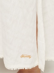 Superdry Ecru Vintage Long Halter Cami Dress - Image 6 of 6