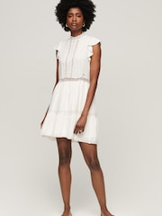 Blanc - Robe Dentelle mix Superdry Studios - Image 3 of 6