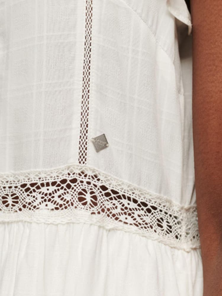 Blanc - Robe Dentelle mix Superdry Studios - Image 6 of 6