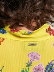 Superdry Bright Pop Floral Yellow Studios Off Duty Mini Dress - Image 6 of 7