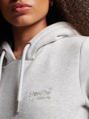 Superdry Grey Vintage Logo Embroidered Hoodie - Image 4 of 6