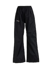 Negro - Sobrepantalón con diseño plegable e impermeable para niños de Regatta - Imagen 6 de 9