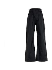 Negro - Sobrepantalón con diseño plegable e impermeable para niños de Regatta - Imagen 7 de 9