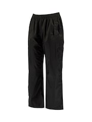 Negro - Sobrepantalón con diseño plegable e impermeable para niños de Regatta - Imagen 8 de 9