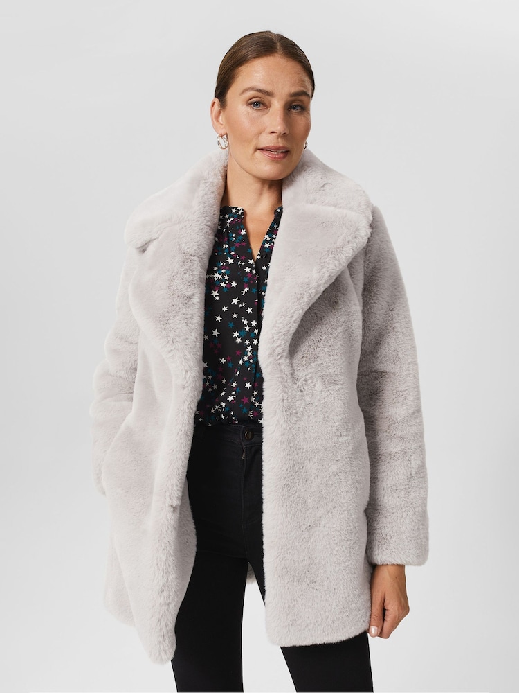 Hobbs Silver Bethany Coat - Image 1 of 4 Hobbs Silver Bethany Coat - Image 1 of 4