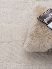 Asiatic Rugs Cream Mason Trapezium Rug - Image 1 of 4