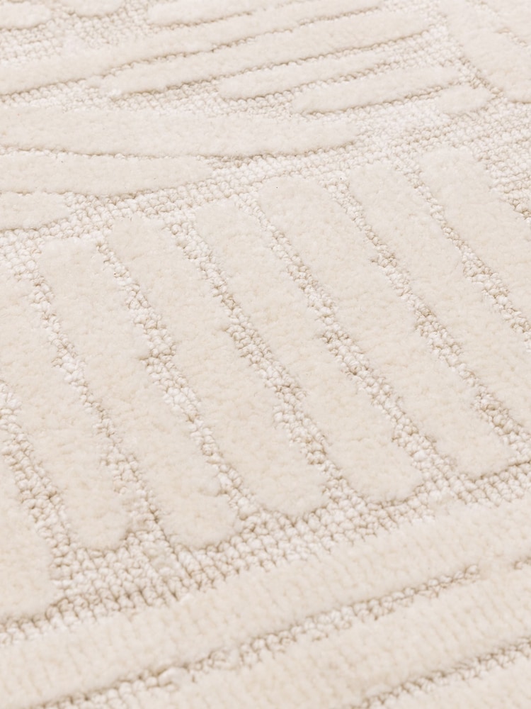 Asiatic Rugs Cream Mason Trapezium Rug - Image 4 of 4