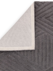 Asiatic Rugs Charcoal Grey Hague Hand Woven Wool Rug - Image 4 of 4
