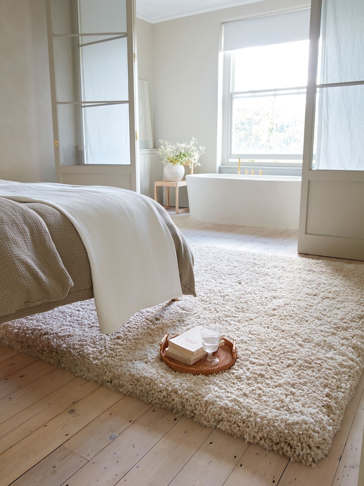 Asiatic Rugs Sand Barnaby Shaggy Rug - Image 1 of 6