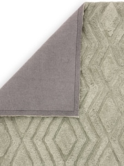 Asiatic Rugs Sage Green Harrison High Low Shaggy Tufted Rug - Image 4 of 4