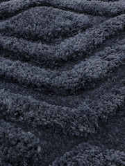 Asiatic Rugs Navy Harrison High Low Shaggy Tufted Rug - Image 3 of 4