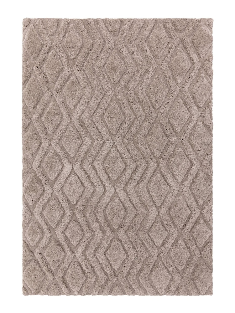 Asiatic Rugs Grey Harrison High Low Shaggy Tufted Rug - Image 2 of 2