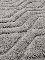 Asiatic Rugs Silver Harrison High Low Shaggy Tufted Rug - Image 3 of 4
