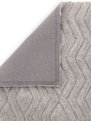 Asiatic Rugs Silver Harrison High Low Shaggy Tufted Rug - Image 4 of 4