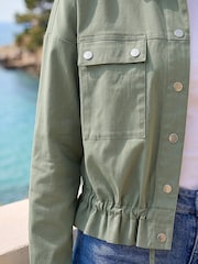 Roman Green Utility Collared Pocket Jacket - Image 4 of 4