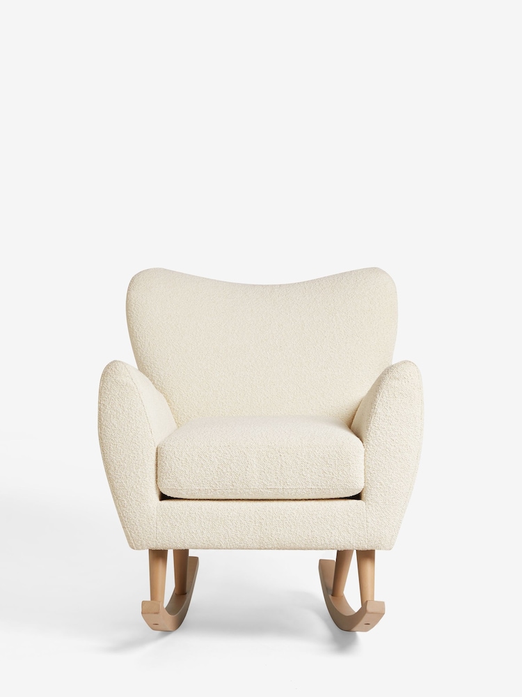 Casual Bouclé Oyster Wilson Rocking Chair - Image 2 of 9