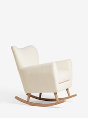 Casual Bouclé Oyster Wilson Rocking Chair - Image 3 of 9
