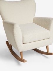 Casual Bouclé Oyster Wilson Rocking Chair - Image 8 of 9