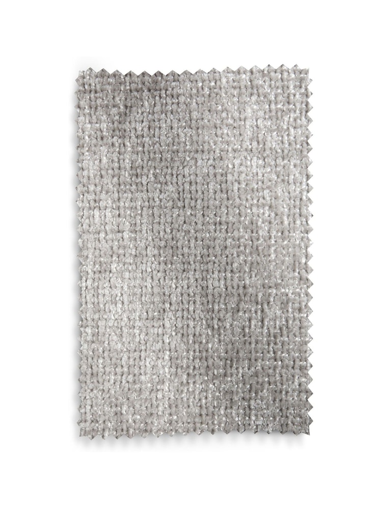 Chunky Chenille Light Grey Ashton Upholstered Storage Stool - Image 9 of 9