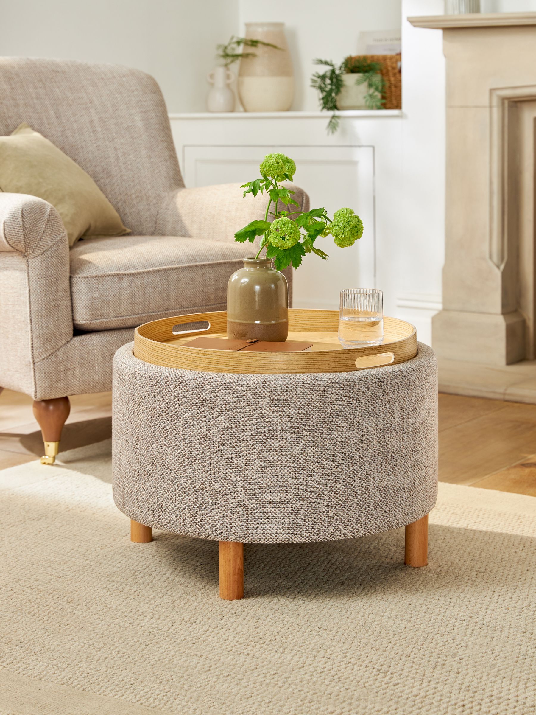 Buy Chunky Weave Mid Natural Ashton Storage Stool from the Next UK online shop
