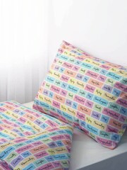 Rachel Riley White Motivational 100% Cotton Duvet Cover and Pillowcase Set - Image 1 of 3