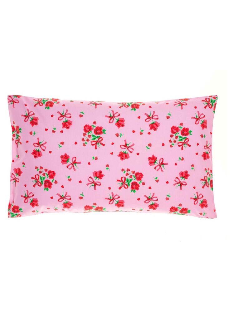Rachel Riley Pink Strawberry Rose 100% Cotton Duvet Cover and Pillowcase Set - Image 2 of 3