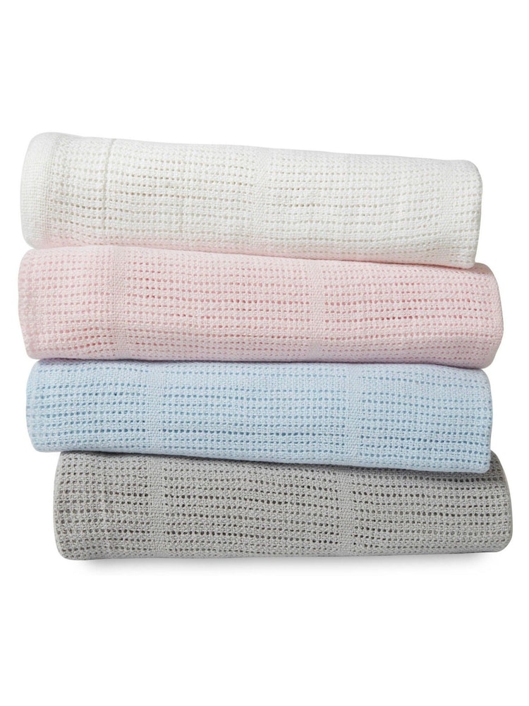 Martex Baby Cellular 100% Cotton Blanket - Image 3 of 3