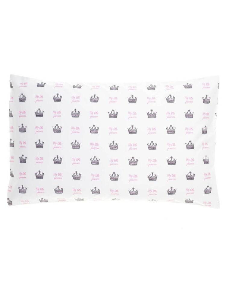 Rachel Riley White My Little Princess 100% Cotton Duvet Cover and Pillowcase Set - Image 2 of 3