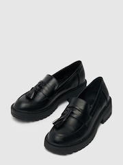 Schuh Lexi Chunky Tassel Black Loafers - Image 3 of 4