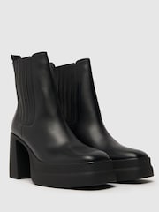 Schuh Bonnie Double Platform Chelsea Black Boots - Image 2 of 4