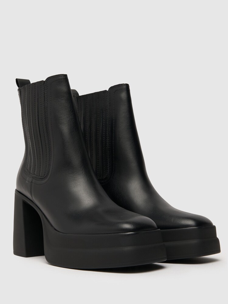 Schuh Bonnie Double Platform Chelsea Black Boots - Image 2 of 4