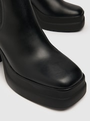 Schuh Bonnie Double Platform Chelsea Black Boots - Image 3 of 4