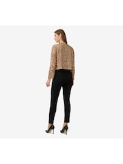 Adrianna Papell Metallic Sequin Mesh Jacket - Image 2 of 5