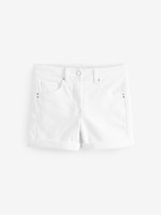 Weiß - Lift Slim and Shape Shorts mit Aufschlag - Bild 1 von 1