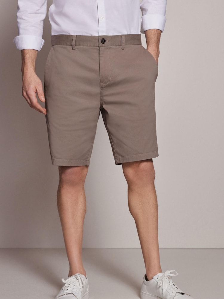 Dark Stone Slim Stretch Chino Shorts - Image 1 of 7