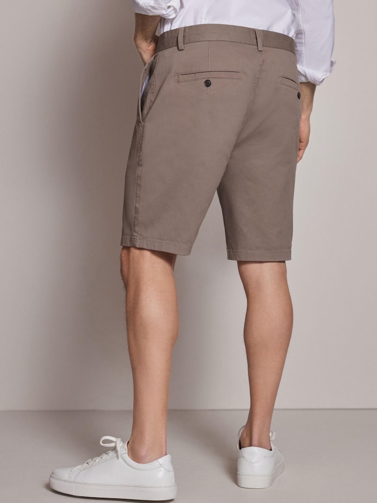 Dark Stone Slim Stretch Chino Shorts - Image 2 of 7