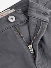 Charcoal Grey Straight Stretch Denim Shorts - Image 4 of 4