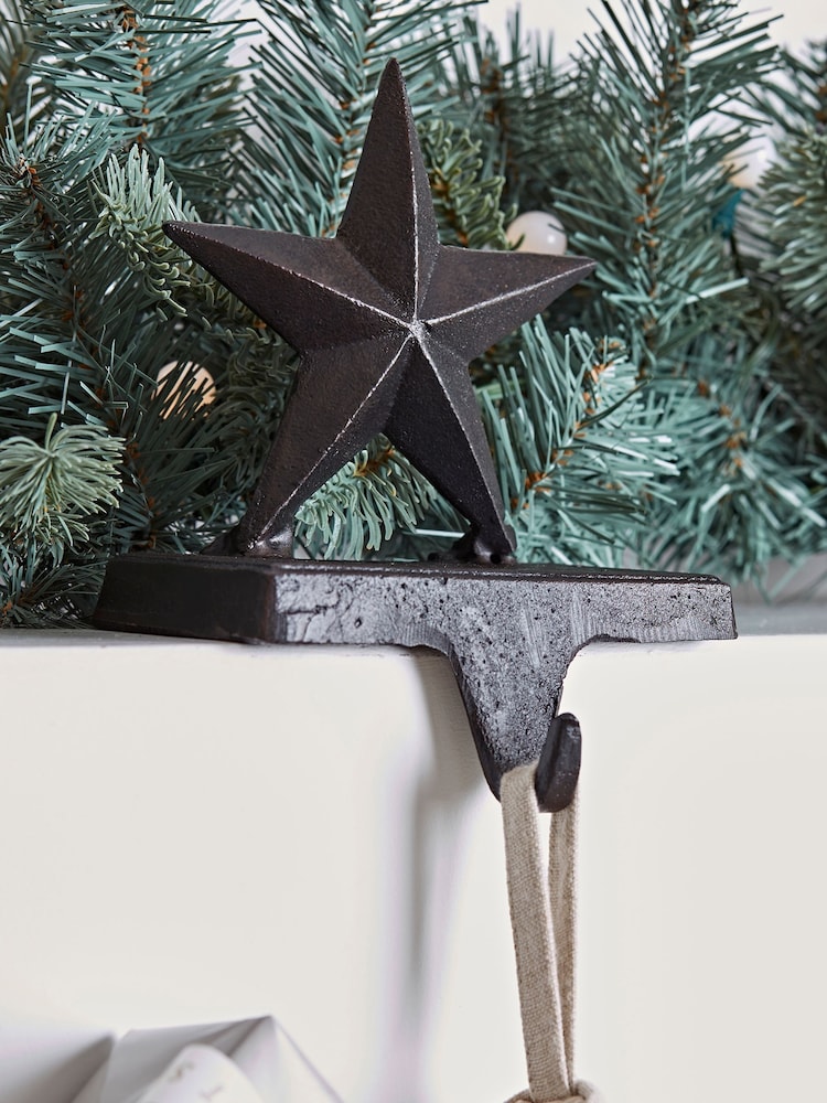 Cox & Cox Black Star Stocking Holder - Image 1 of 2