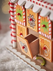 Cox & Cox Brown Gingerbread House Advent Calendar - Image 3 of 5
