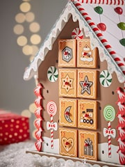 Cox & Cox Brown Gingerbread House Advent Calendar - Image 4 of 5