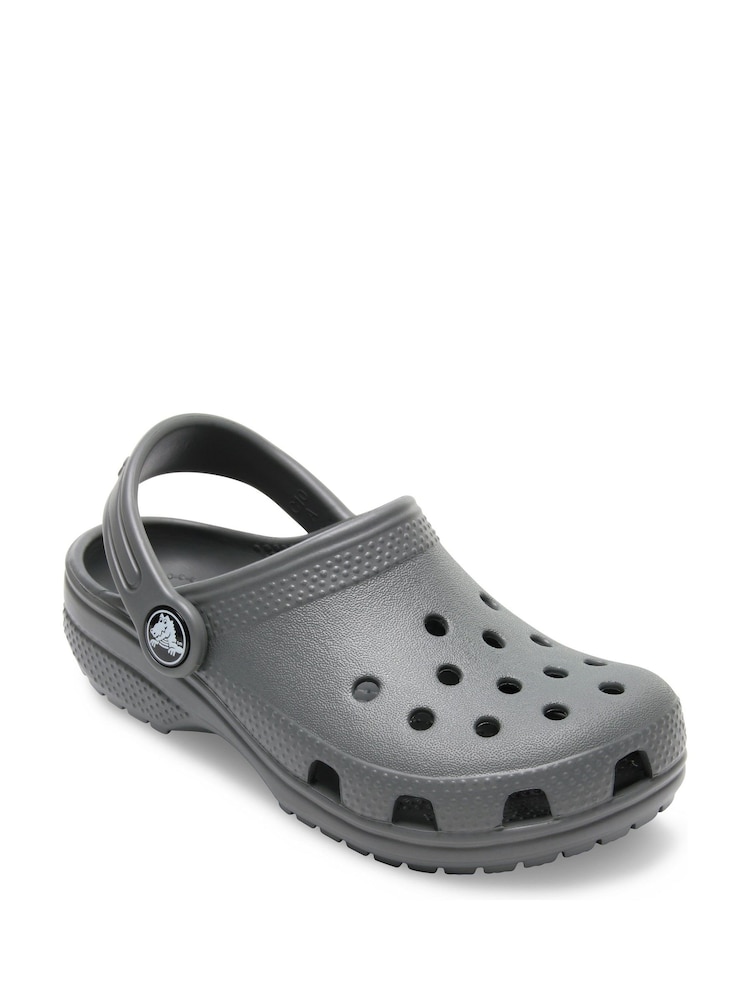 Crocs Grey Classic Toddler Unisex Clogs - Image 3 of 8